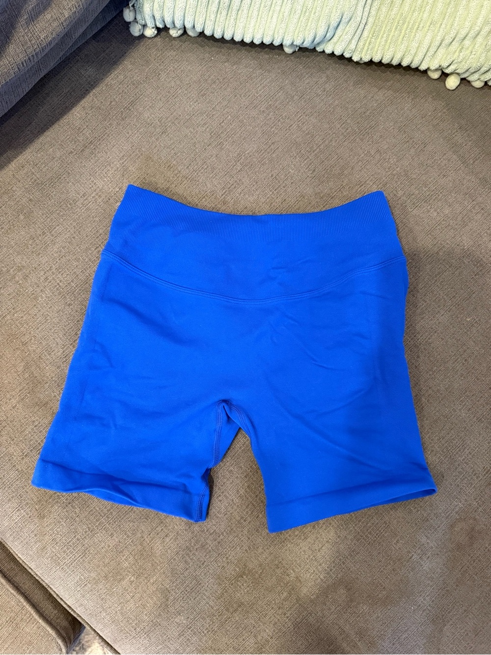 High-Rise Seamless Bike Shorts in Royal Blue